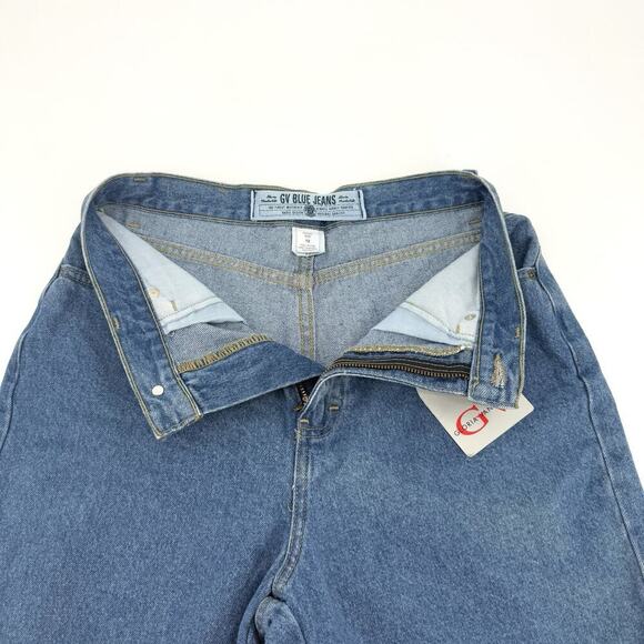 Gloria Vanderbilt VTG Y2K Denim Bareback Jean Shorts High Rise Mom Size 12P 28W - Picture 4 of 7